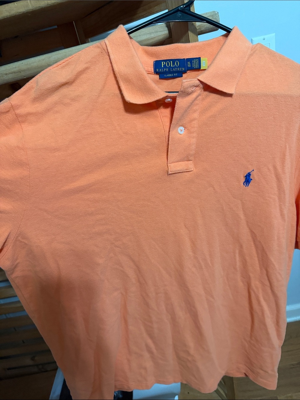 Polo by Ralph Lauren Orange Polo with Blue Pony